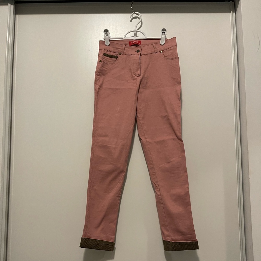 Pink khaki pants